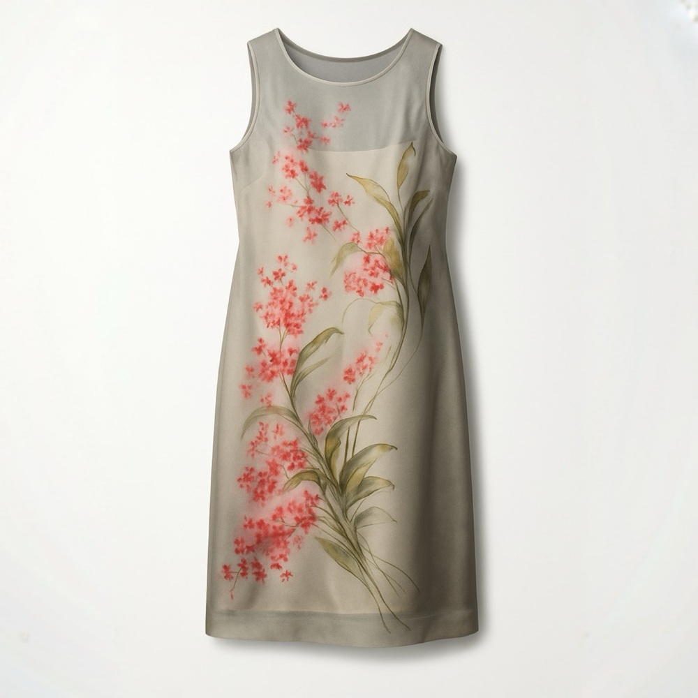 BCBG Max Azria 100% Silk Floral Dress - Size 2